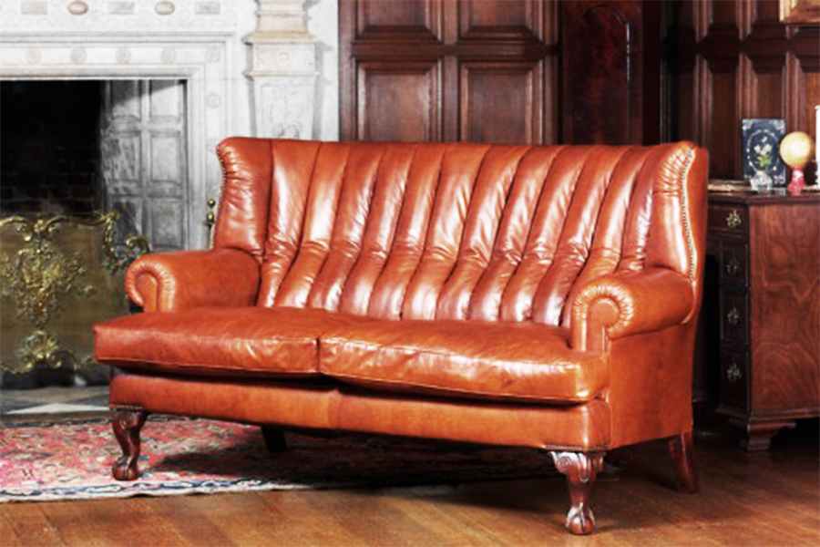 high back leather sofa uk